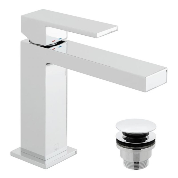 vado Notion bateria umywalkowa marki Vado wykończenie chrom Vado-Notion-Bateria-umywalkowa-z-korkiem-klik-klak-chrom-NOT-200CC-CP-montaz-jednootworowy-głowica ceramiczna
