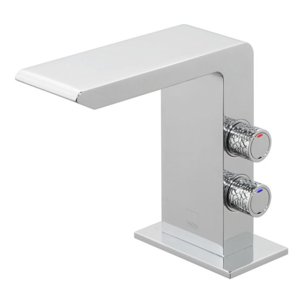 vado Omika bateria umywalkowa marki Vado wykończenie chrom Vado-Omika-Bateria-umywalkowa-bez-korka-chrom-OMI-100SB-CP-montaz-jednootworowy-głowica ceramiczna