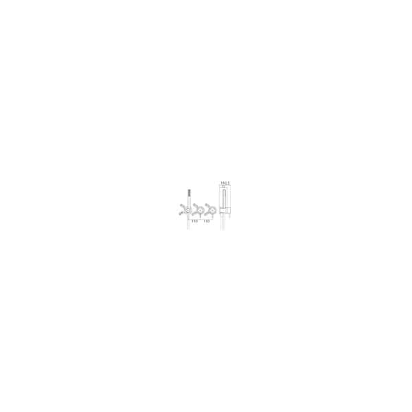Linki ONE 225 bateria wannowa prysznicowa ze słuchawką prysznicową dwuuchwytowa podtynkowa stal nierdzewna szczotkowana 2 Linki ONE 225 bath mixer with hand shower 2-handle concealed installation stainless steel brushed