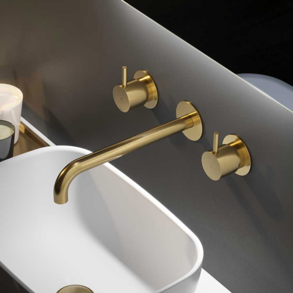 Hotbath Cobber CB005T-25 Wall-mounted basin mixer for concealed installation with 25 cm spout Hotbath Cobber CB005T-25 Wall-mounted basin mixer for concealed installation with 25 cm spout