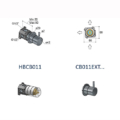 Hotbath Cobber CB011 Zawór przełączający podtynkowy 2 obiegowy-rysunek techniczny