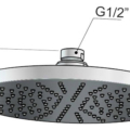 Hotbath Mate M100 Deszczownica okrągła o średnicy 20cm-rysunek techniczny