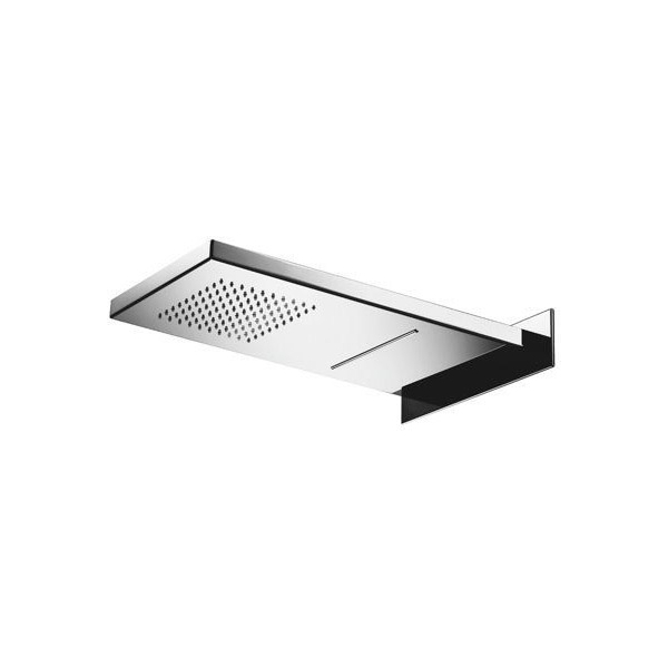 Hotbath Mate M141 Deszczownica do montażu na ścianie z wylewką kaskadową 26x55,5cm warsaw-design Salon wyposażenia wnętrz w Warszawie Deszczownica do montażu na ścianie z wylewką kaskadową 26x55,5cm Mate-M141 montaż ścienny możliwe wykończenia