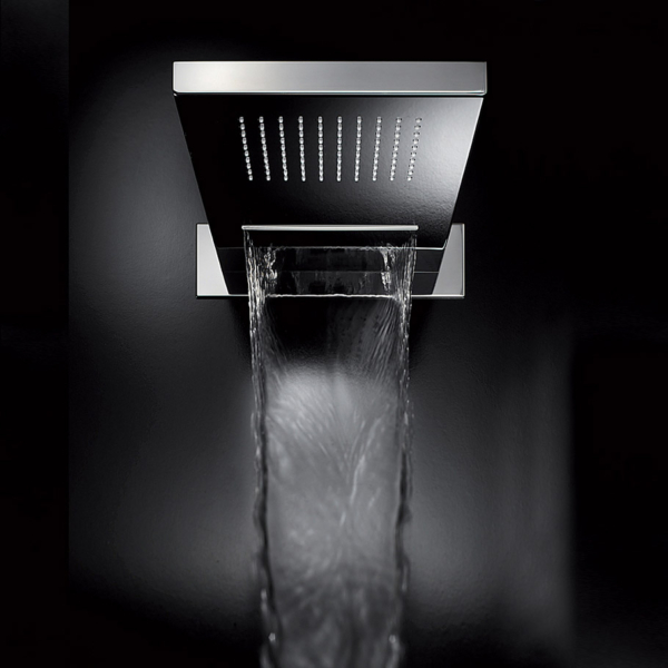 Hotbath Mate M141 Wall-mounted rainshower with a cascading spout 26x55.5cm