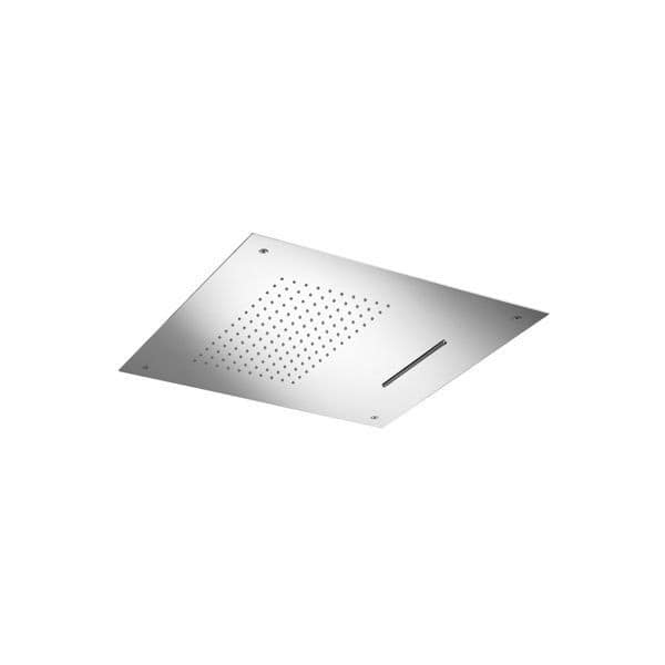 Hotbath Mate M142 Deszczownica sufitowa podtynkowa kwadratowa z wylewką kaskadową 50x50cm warsaw-design Salon wyposażenia wnętrz w Warszawie Deszczownica sufitowa podtynkowa kwadratowa z wylewką kaskadową 50x50cm Mate-M142 montaż sufitowy podtynkowy możliwe wykończenia