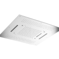 Deszczownica sufitowa podtynkowa kwadratowa z wylewką kaskadową, dyszami mgiełkowymi i podświetleniem LED 95x95cm Mate-M173 montaż sufitowy podtynkowy możliwe wykończenia