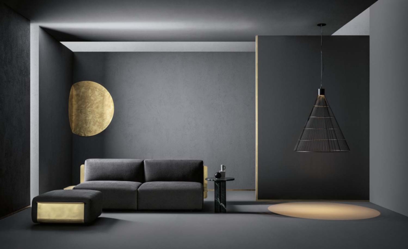 De castelli lucesolida loom luce solida sofa kanapa dekoracje metal