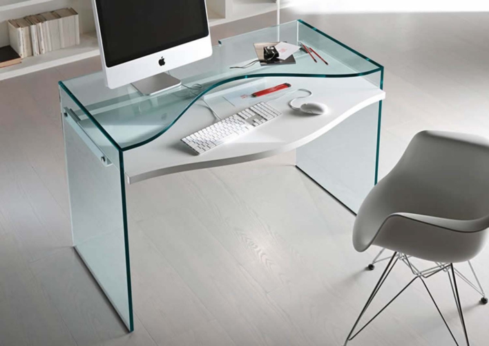 Tonelli design szkło biuro stół strata