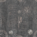 Tapeta włoskiej marki Tecnografica Amboise z kolekcji Decoratives wariant 1 dark grey