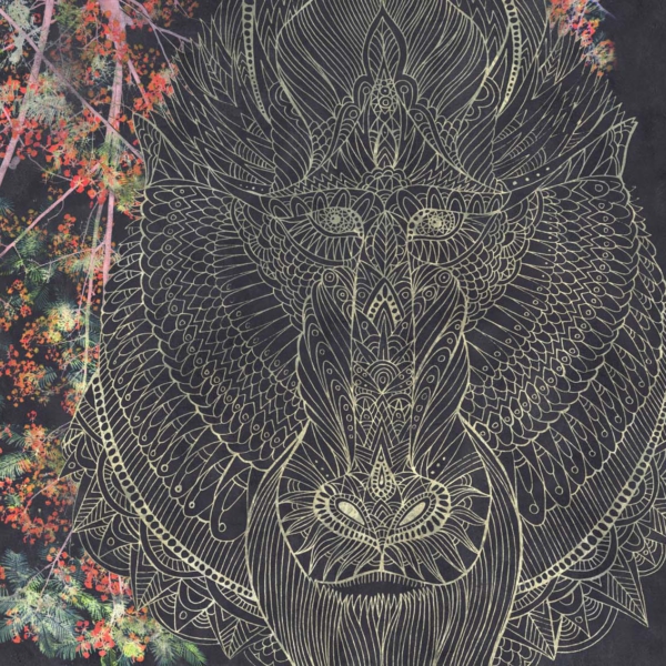 Tapeta-Tecnografica-Baboon-kolekcja-Decoratives-Black Tapeta włoskiej marki Tecnografica Baboon z kolekcji Decoratives wariant 1 Black