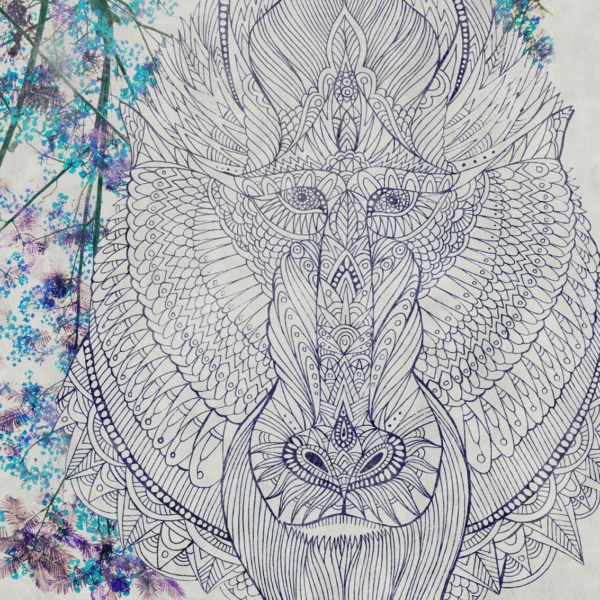 Tapeta-Tecnografica-Baboon-kolekcja-Decoratives-grey Tapeta włoskiej marki Tecnografica Baboon z kolekcji Decoratives wariant 1 grey