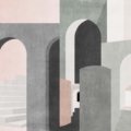 Tapeta Tecnografica Eleanor kolekcja Geometric Notes wariant 4 Olive