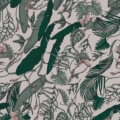 Tapeta włoskiej marki Tecnografica Feanne: Tropical Foliage z kolekcji Art Collections wariant 1 Jade