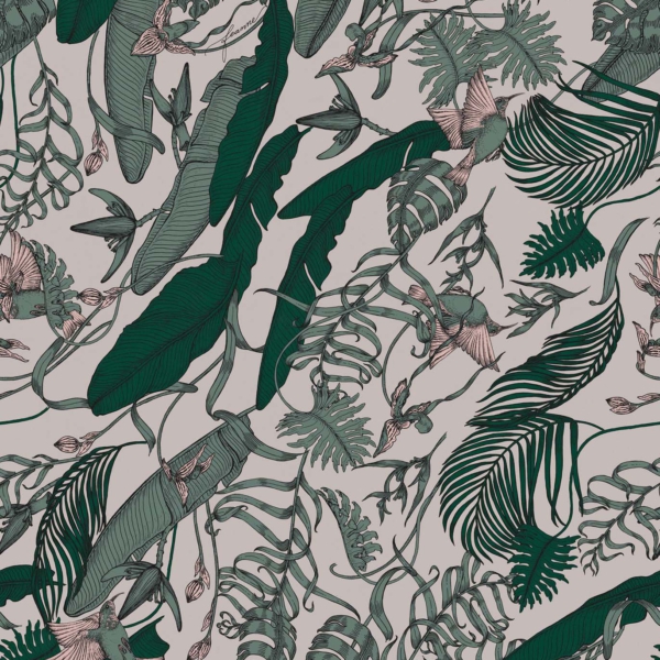 Tapeta-Tecnografica-Feanne-Tropical-Foliage-kolekcja-Art-Collections-Jade Tapeta włoskiej marki Tecnografica Feanne: Tropical Foliage z kolekcji Art Collections wariant 1 Jade