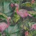 Tapeta włoskiej marki Tecnografica Flamingo z kolekcji Decoratives wariant 1 Flamingo