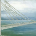 Tapeta włoskiej marki Tecnografica Giorgia Beltrami: Sky over River z kolekcji Art Collections wariant 1 GREEN