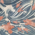 Tapeta włoskiej marki Tecnografica Giorgia Beltrami: Waves z kolekcji Art Collections wariant 1 DEEP SEA BLUE