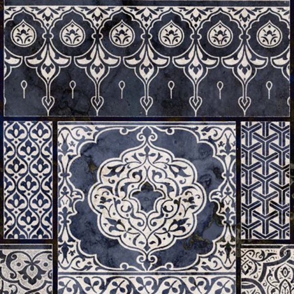 Tapeta-Tecnografica-Indian-Carpet-kolekcja-Decoratives-Blue Tapeta włoskiej marki Tecnografica Indian Carpet z kolekcji Decoratives wariant 1 Blue