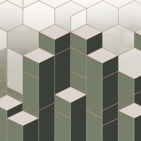 Tapeta-Tecnografica-Jimi-kolekcja-Geometric-Notes-Olive Tapeta włoskiej marki Tecnografica Jimi z kolekcji Geometric Notes wariant 1 Olive