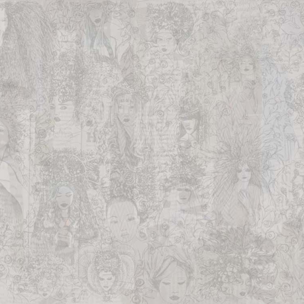 Tapeta-Tecnografica-LEO-BELLEI-WOMEN-kolekcja-Art-Collections-grey Tapeta włoskiej marki Tecnografica LEO BELLEI: WOMEN z kolekcji Art Collections wariant 1 grey