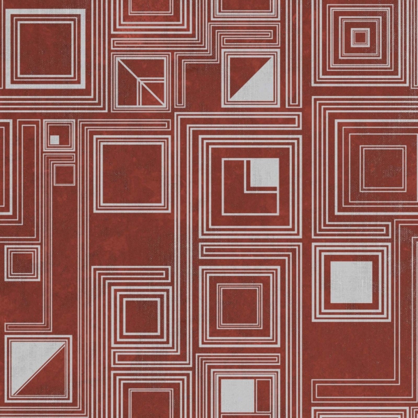 Tapeta-Tecnografica-Labirinto-kolekcja-Architetture-Red Tapeta Tecnografica Labirinto kolekcja Architetture wariant 1 Red