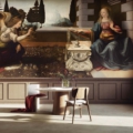 Tapeta Tecnografica Leonardo Da Vinci Annunciation kolekcja Italian Masterpieces
