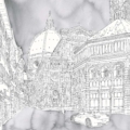 Tapeta włoskiej marki Tecnografica Marco Fontana: Firenze MMXVIII z kolekcji Art Collections wariant 1 Firenze MMXVIII