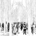 Tapeta włoskiej marki Tecnografica Marco Fontana: Graceland Park z kolekcji Art Collections wariant 1 White