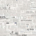 Tapeta włoskiej marki Tecnografica Marco Fontana: Newsbrick z kolekcji Art Collections wariant 1 White News