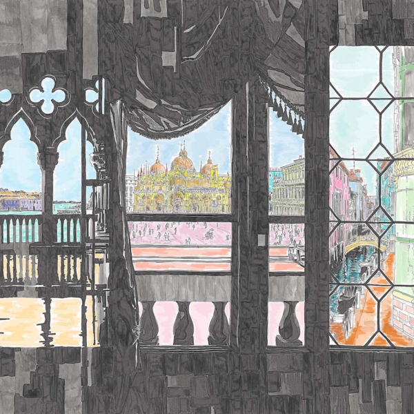 Tapeta-Tecnografica-Marco-Fontana-Venezia-146-kolekcja-Art-Collections-colored Tapeta włoskiej marki Tecnografica Marco Fontana: Venezia 146 z kolekcji Art Collections wariant 1 colored