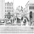 Tapeta włoskiej marki Tecnografica Marco Fontana: Venezia 73 z kolekcji Art Collections wariant 1 BLACK AND WHITE