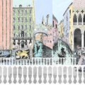Tapeta włoskiej marki Tecnografica Marco Fontana: Venezia 73 z kolekcji Art Collections wariant 1 colored