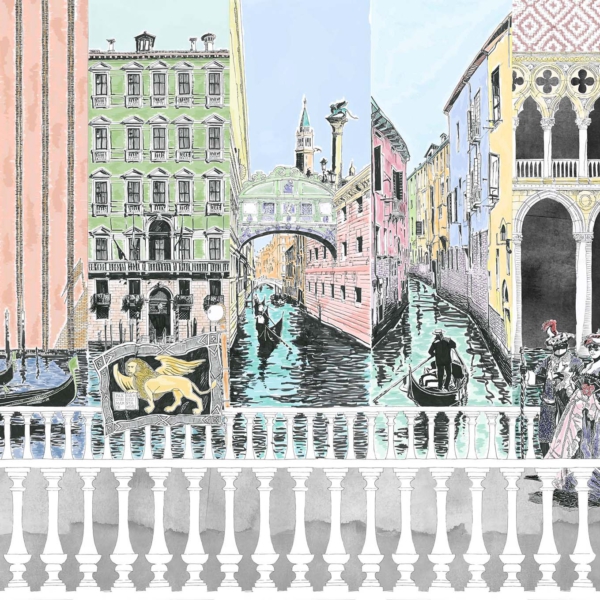 Tapeta-Tecnografica-Marco-Fontana-Venezia-73-kolekcja-Art-Collections-colored Tapeta włoskiej marki Tecnografica Marco Fontana: Venezia 73 z kolekcji Art Collections wariant 1 colored