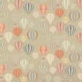 Tapeta włoskiej marki Tecnografica Mongolfiere z kolekcji Decoratives wariant 1 pistachio
