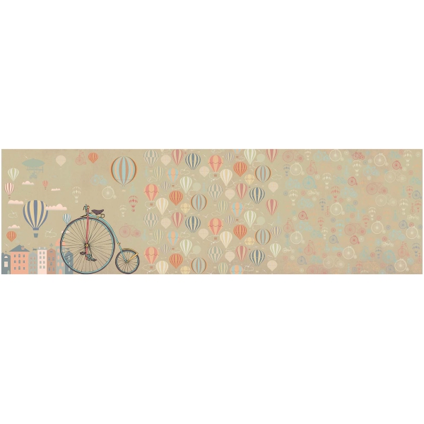 Tapeta-Tecnografica-Mongolfiere-kolekcja-Decoratives-pistachio Tapeta włoskiej marki Tecnografica Mongolfiere z kolekcji Decoratives wariant 1 pistachio