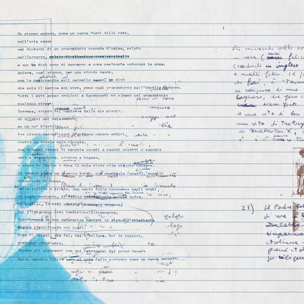 Tapeta-Tecnografica-PPP-Ghostwriter-kolekcja-Decoratives-Blue Tapeta włoskiej marki Tecnografica PPP Ghostwriter z kolekcji Decoratives wariant 1 Blue