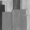 Tapeta włoskiej marki Tecnografica Prisma z kolekcji Architetture wariant 1 Gouache Grey