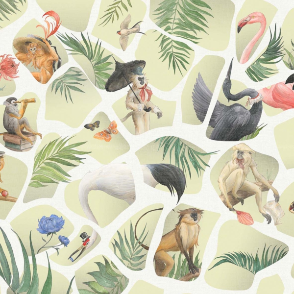 Tapeta-Tecnografica-Rendez-vous-kolekcja-Animalier-Lime Tapeta Tecnografica Rendez-vous kolekcja Animalier wariant 1 Lime