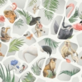 Tapeta Tecnografica Rendez-vous kolekcja Animalier wariant 4 grey