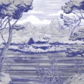 Tapeta włoskiej marki Tecnografica Sho z kolekcji Decoratives wariant 1 Blue