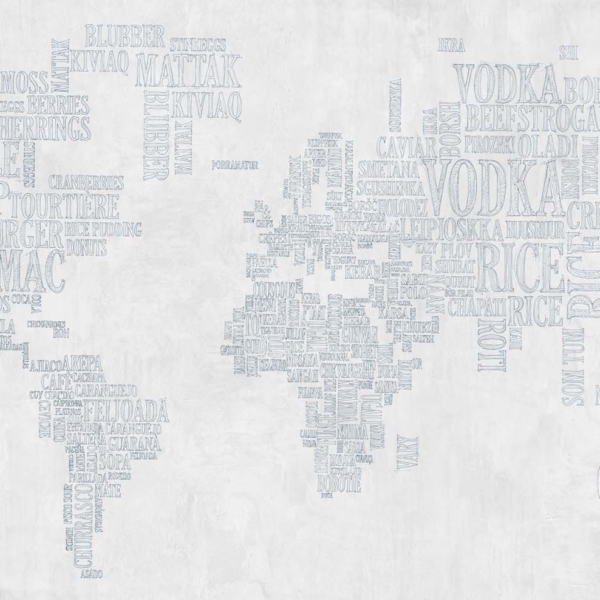 Tapeta-Tecnografica-The-Sign-Eatmap-kolekcja-Art-Collections-grey Tapeta włoskiej marki Tecnografica The Sign: Eatmap z kolekcji Art Collections wariant 1 grey