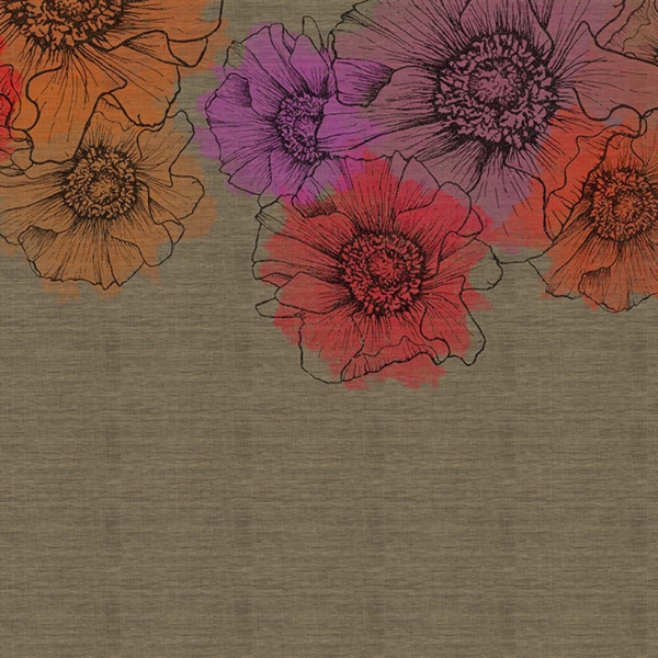Tapeta-Skinwall-BOLD-BEIGE-VW4008-z-kolekcji-Natural-Beauty-1 Tapeta Skinwall BOLD BEIGE VW4008 z kolekcji Natural Beauty motywy: kwiaty, kolory: brązowy, beżowy, czerwony, pomarańczowy, fioletowy - wariant 1