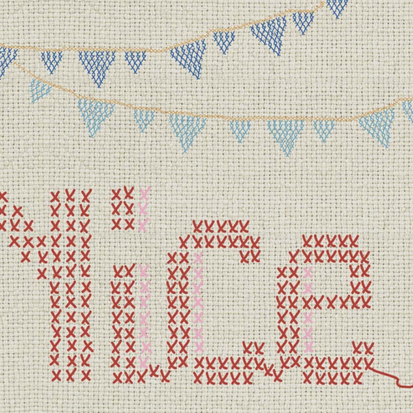 Tapeta-Skinwall-CROSS-STITCH-LETTERS-766-z-kolekcji-New-Designs-2021-Suite-Collection-1 Tapeta Skinwall CROSS STITCH LETTERS 766 z kolekcji New Designs 2021 Suite Collection motywy: litery, geometryczny, dziecięcy, kolory: beżowy, różowy, niebieski - wariant 1
