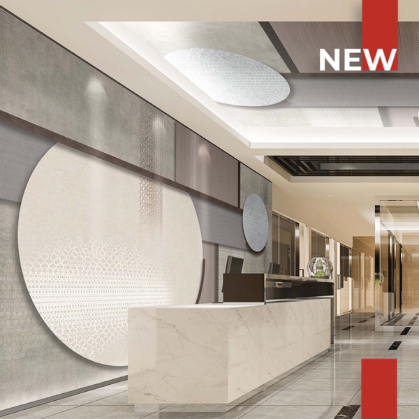 Tapeta-Skinwall-EMBROIDERY-132-z-kolekcji-New-Designs-2021-Unconventional-Surfaces Tapeta Skinwall EMBROIDERY 132 z kolekcji New Designs 2021 Unconventional Surfaces motywy: geometryczny, kolory: szary, beżowy