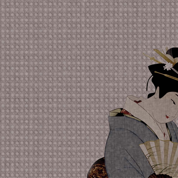 Tapeta-Skinwall-GEISHA-764-z-kolekcji-New-Designs-2021-Suite-Collection-2 Tapeta Skinwall GEISHA 764 z kolekcji New Designs 2021 Suite Collection motywy: orientalny, portret, kolory: różowy, niebieski, czarny, żółty - wariant 2