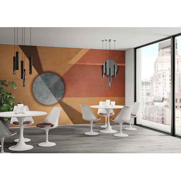 Tapeta-Skinwall-G_MOOD-721--z-kolekcji-Suite-Collection Tapeta Skinwall G_MOOD 721 z kolekcji Suite Collection motywy: geometryczny, kolory: pomarańczowy, brązowy, szary, czerwony