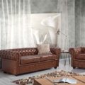 Tapeta Skinwall LIGHT DRAPERY 122 z kolekcji Natural Beauty motywy: kwiaty, rośliny, liście, kolory: szary, beżowy, brązowy