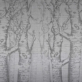 Tapeta Skinwall NORWEGIAN WOOD 04 z kolekcji Peeking Nature motywy: krajobraz, rośliny, zwierzęta, kolory: szary, grafitowy, brązowy - wariant 2