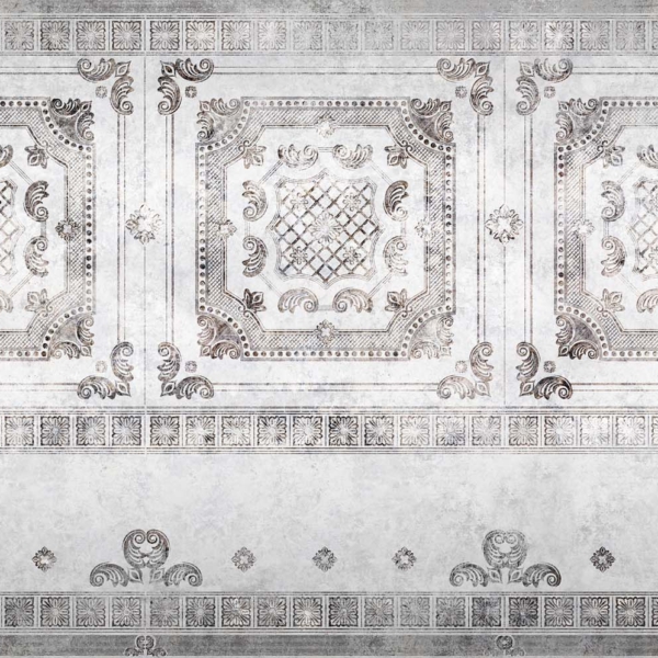 Tapeta-Skinwall-OLD-STYLE-22-z-kolekcji-Arts-in-the-Past-1 Tapeta Skinwall OLD STYLE 22 z kolekcji Arts in the Past motywy: ornamenty, kolory: szary, biały, brązowy - wariant 1