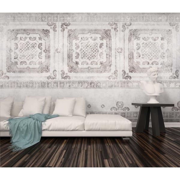 Tapeta-Skinwall-OLD-STYLE-22-z-kolekcji-Arts-in-the-Past Tapeta Skinwall OLD STYLE 22 z kolekcji Arts in the Past motywy: ornamenty, kolory: szary, biały, brązowy